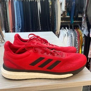 Barely worn Men's Red Adidas Gym Shoes Size 9.5!